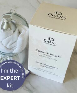Expert Castor Oil Pack Kit from Dhana Self-Care